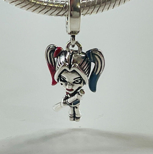 Harley Quinn dangle charm front view
