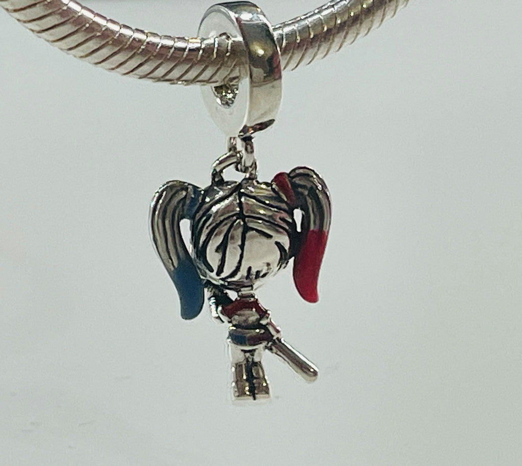 Harley Quinn dangle charm back view